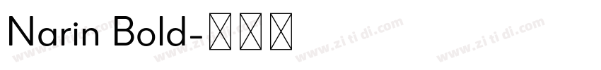 Narin Bold字体转换